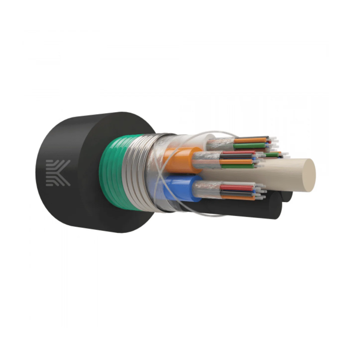 Оптический кабель в канализацию, 32 волокна G.652.D, бронированный